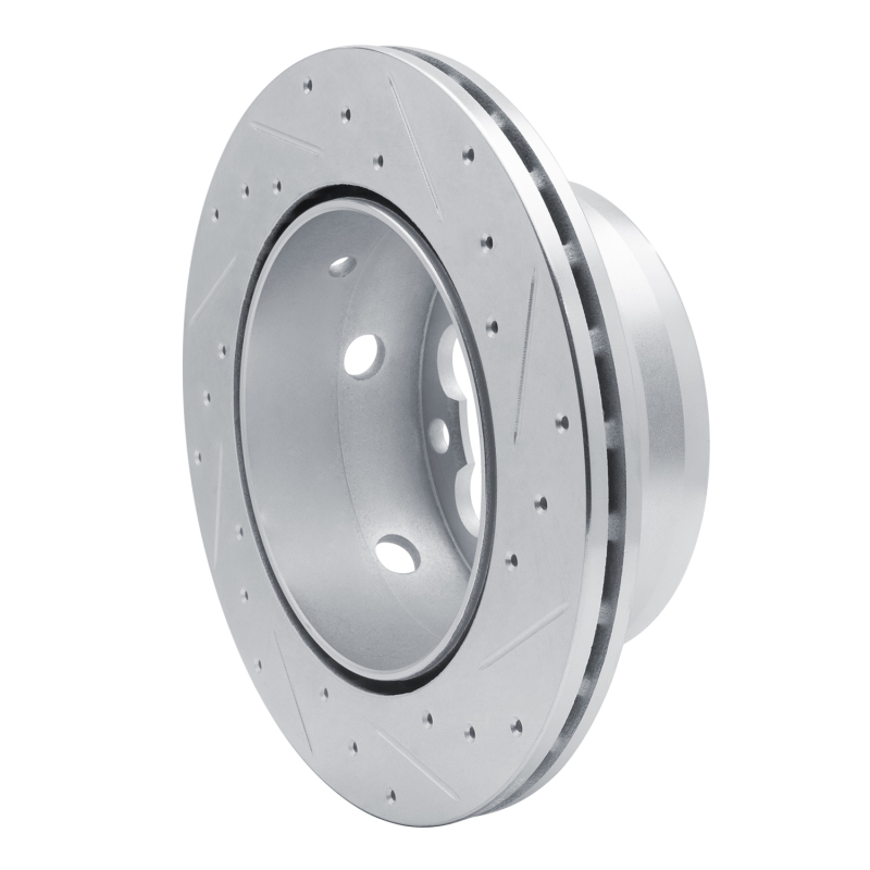 Dodge Sprinter 3500 Brake Rotor (1) - Rear Left - R1 Concepts - Drilled & Slotted - Silver - `02-`06